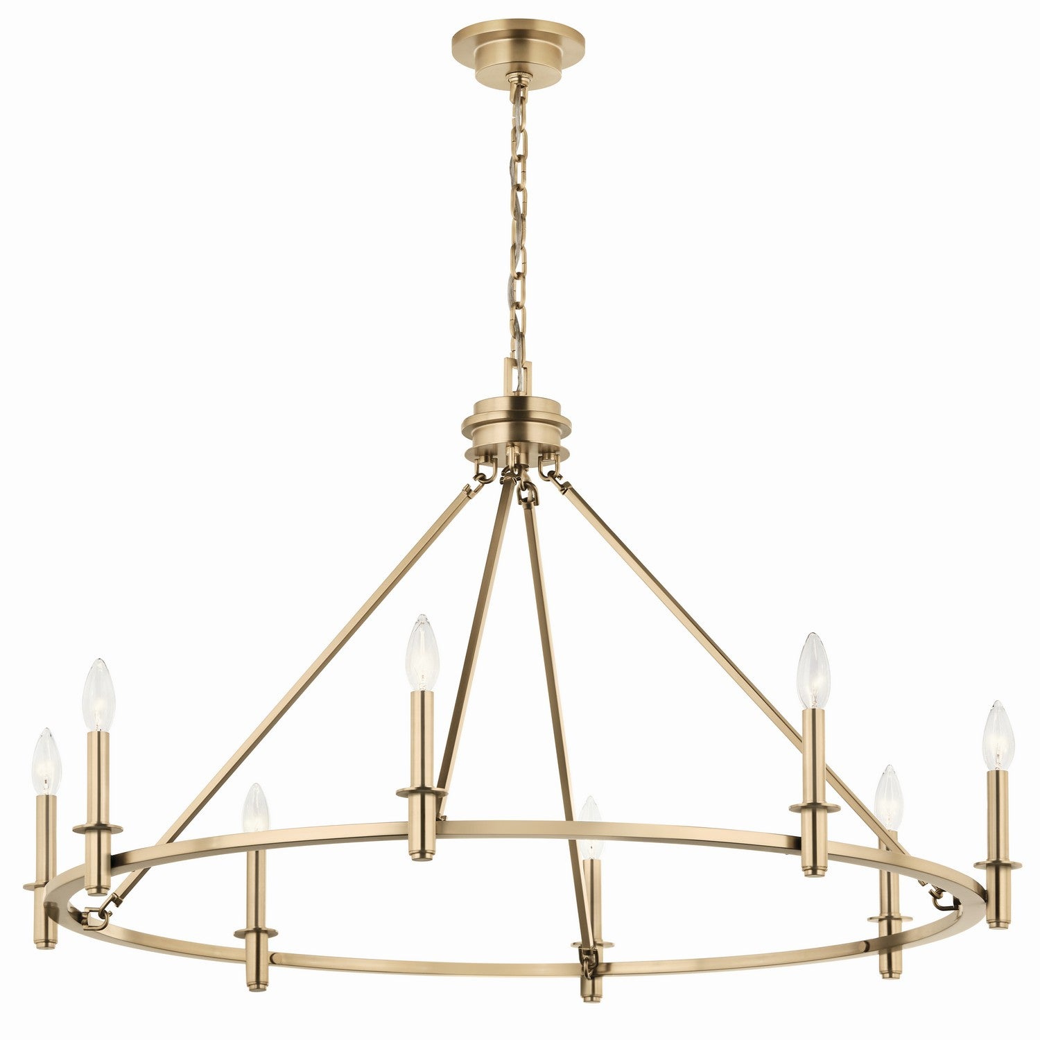 Kichler - 52706CPZ - Eight Light Chandelier - Carrick - Champagne Bronze