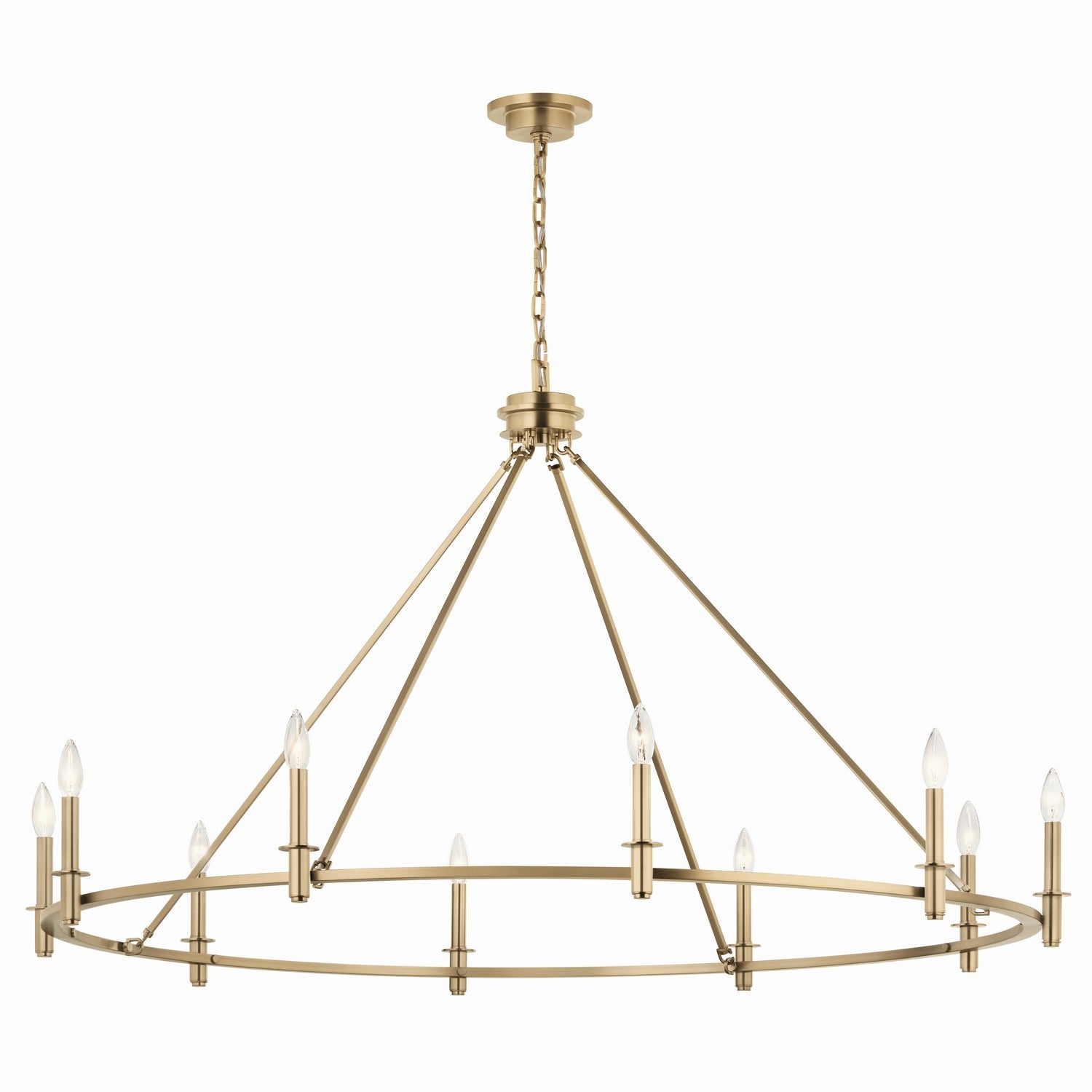 Kichler - 52707CPZ - Ten Light Chandelier - Carrick - Champagne Bronze