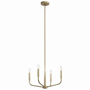 Kichler - 52716CPZ - Four Light Chandelier/Semi Flush Mount - Madden - Champagne Bronze