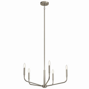 Kichler - 52717NI - Five Light Chandelier - Madden - Brushed Nickel