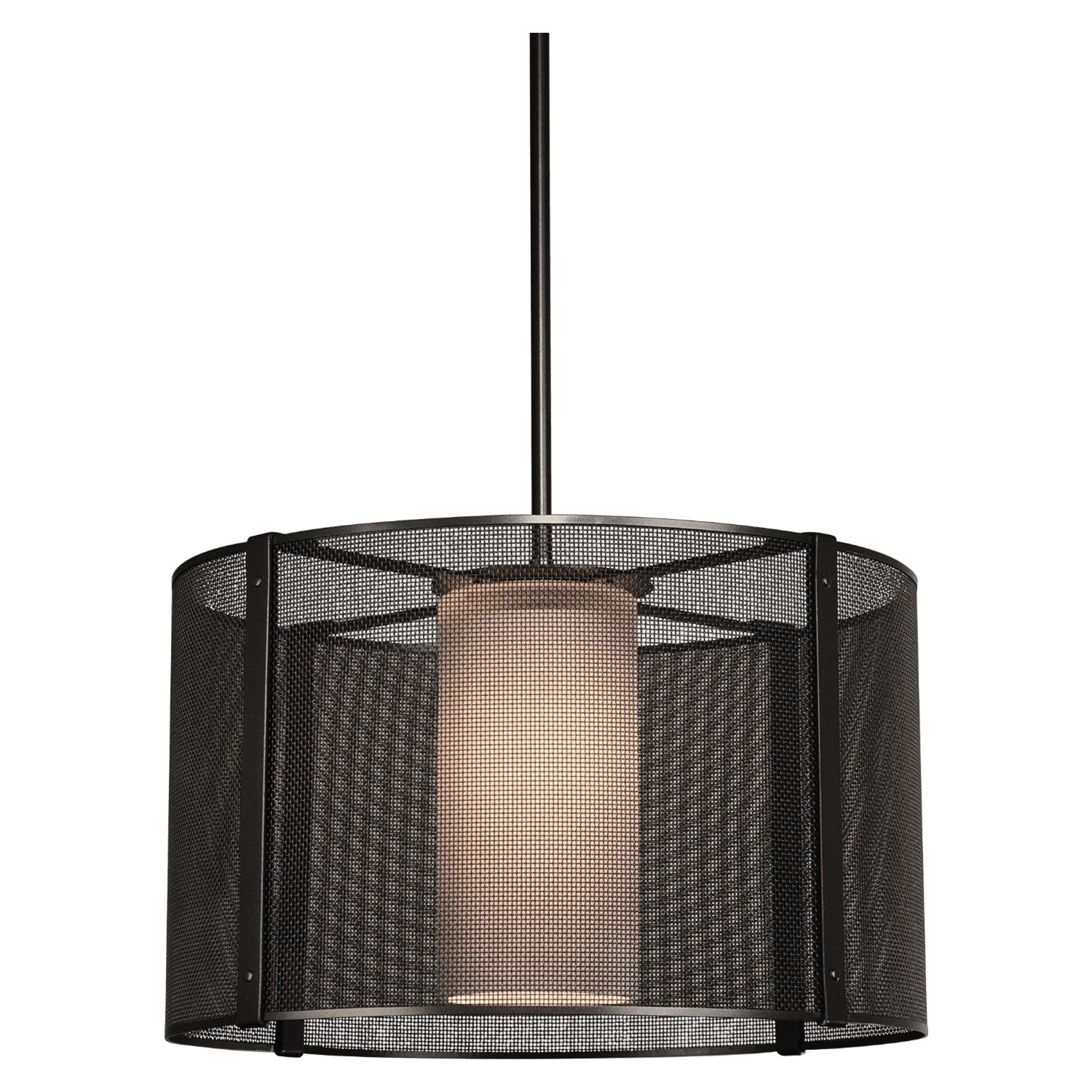 Hammerton Studio - CHB0019-18-MB-F-001-L1 - LED Pendant - Uptown Mesh - Matte Black