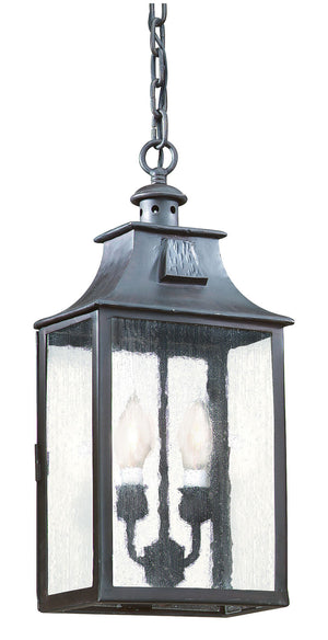 Troy Lighting - F9004-SFB - Two Light Hanging Lantern - Newton - Soft Off Black