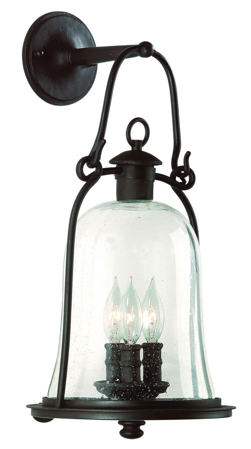Troy Lighting - B9463-TBK - Three Light Wall Lantern - Owings Mill - Natural Bronze
