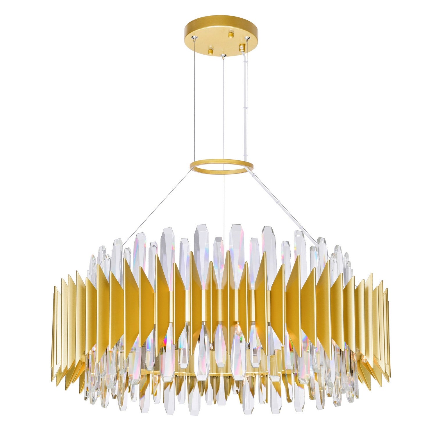 CWI Lighting - 1247P28-18-602 - 18 Light Chandelier - Cityscape - Satin Gold