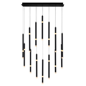 CWI Lighting - 1262P32-14-101 - LED Chandelier - Flute - Black