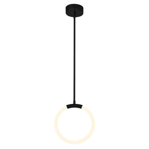 CWI Lighting - 1273P10-1-101 - LED Pendant - Hoops - Black