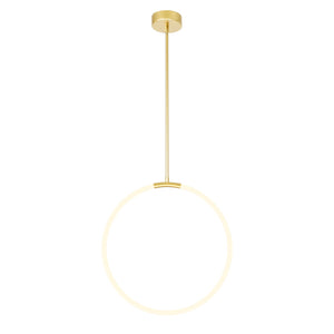 CWI Lighting - 1273P24-1-602 - LED Chandelier - Hoops - Satin Gold