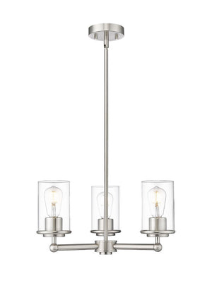 Z-Lite - 742-3BN - Three Light Chandelier - Thayer - Brushed Nickel