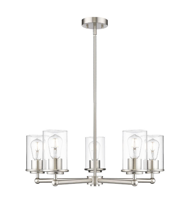 Z-Lite - 742-5BN - Five Light Chandelier - Thayer - Brushed Nickel