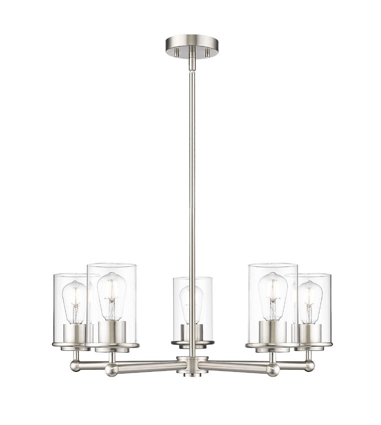 Z-Lite - 742-5BN - Five Light Chandelier - Thayer - Brushed Nickel