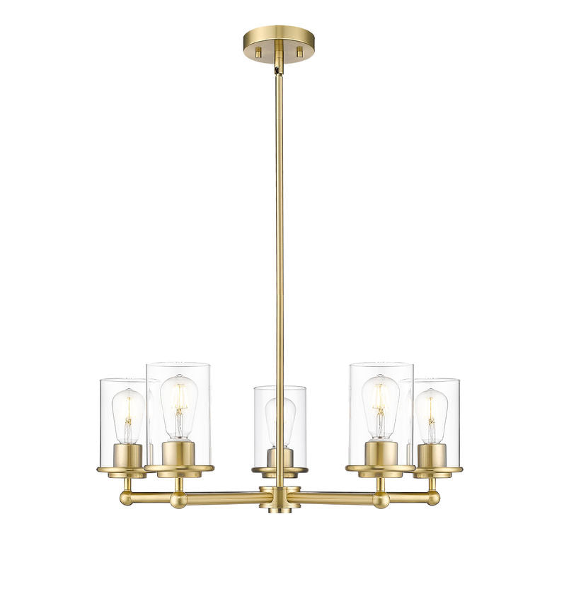 Z-Lite - 742-5LG - Five Light Chandelier - Thayer - Luxe Gold