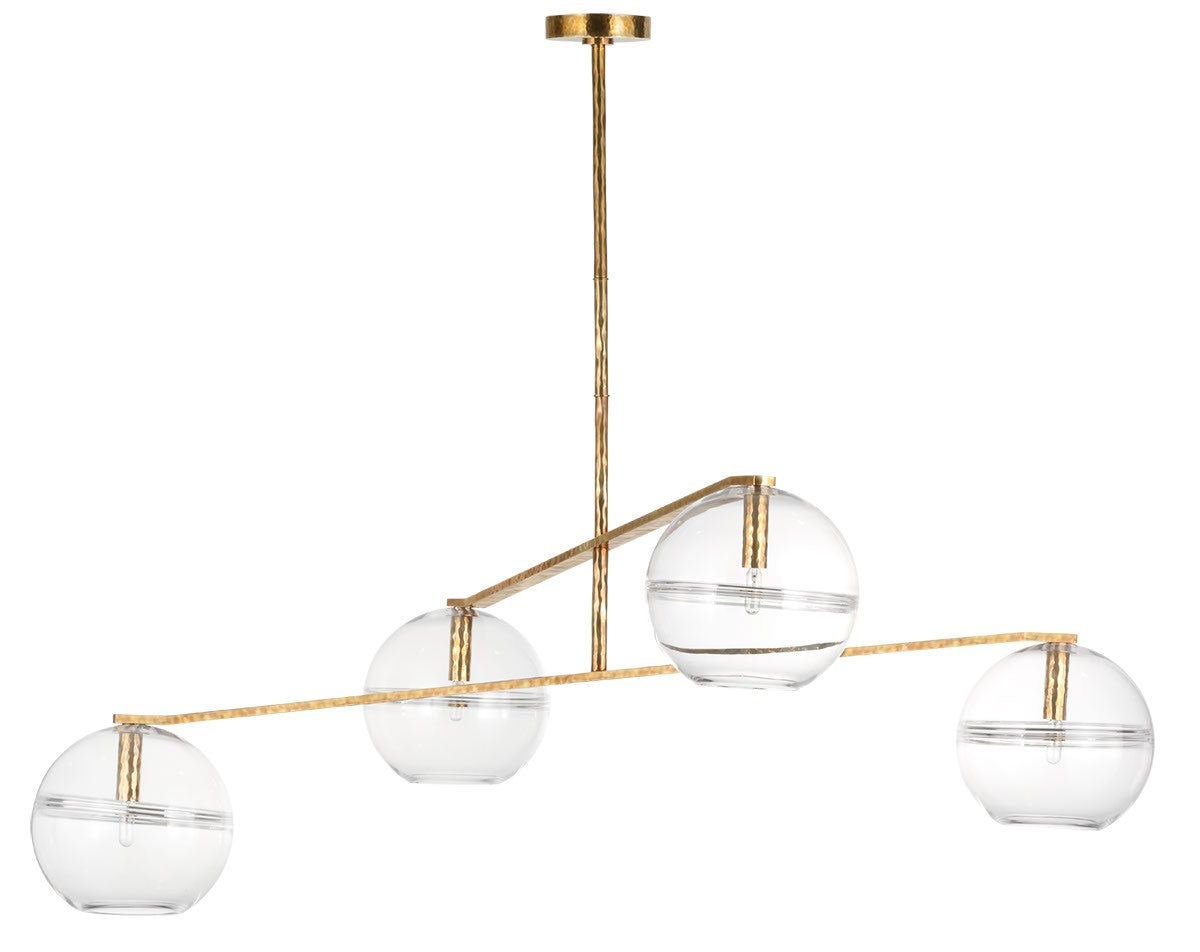 Visual Comfort Modern - SLCH355CPAB-L - LED Chandelier - Lowing - Polished Antique Brass