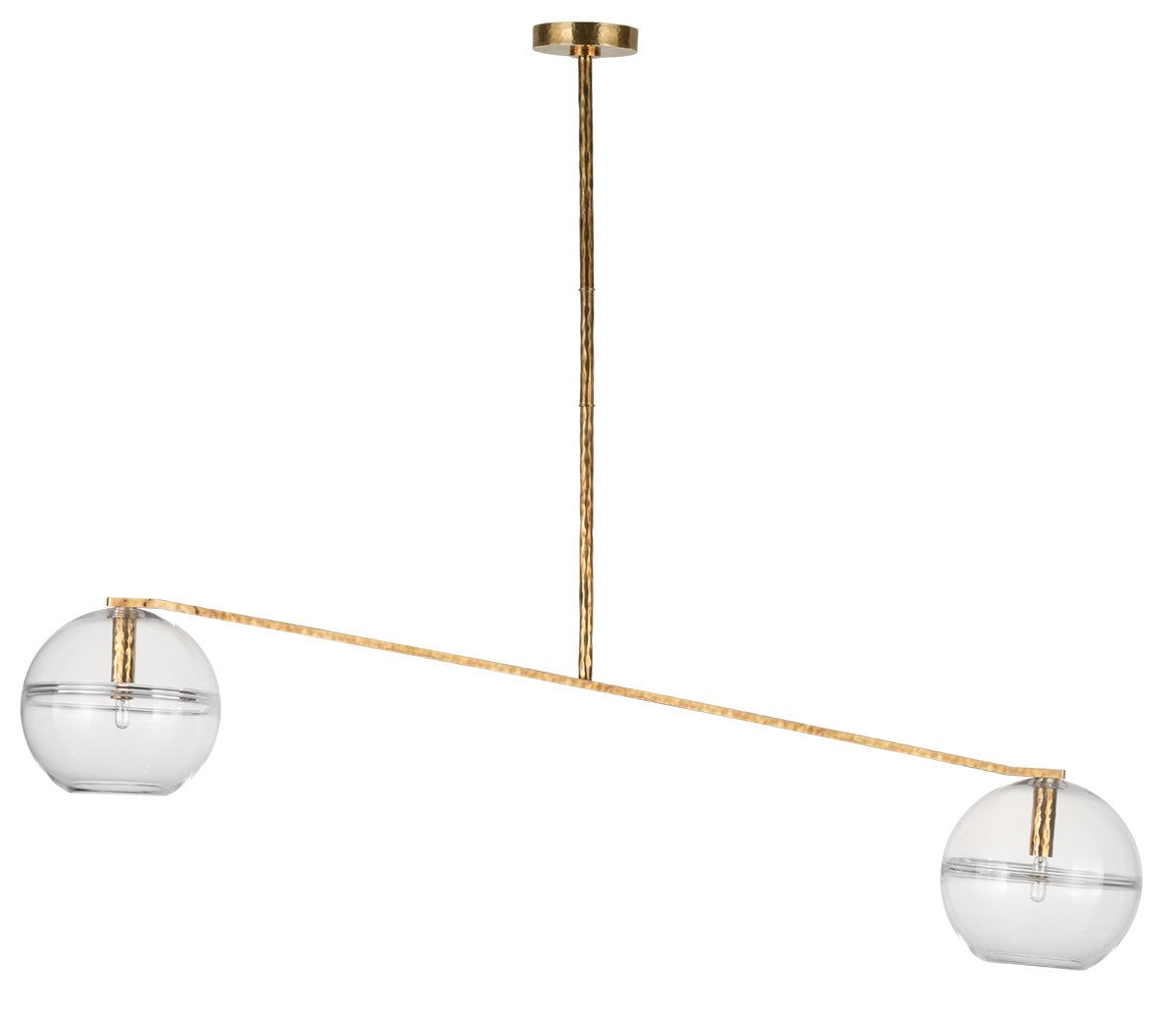 Visual Comfort Modern - SLCH356CPAB-L - LED Chandelier - Lowing - Polished Antique Brass