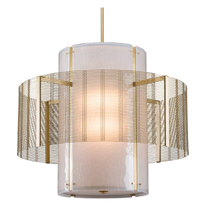 Hammerton Studio - CHB0020-2A-BB-FG-001-E2 - Pendant - Downtown Mesh - Burnished Bronze