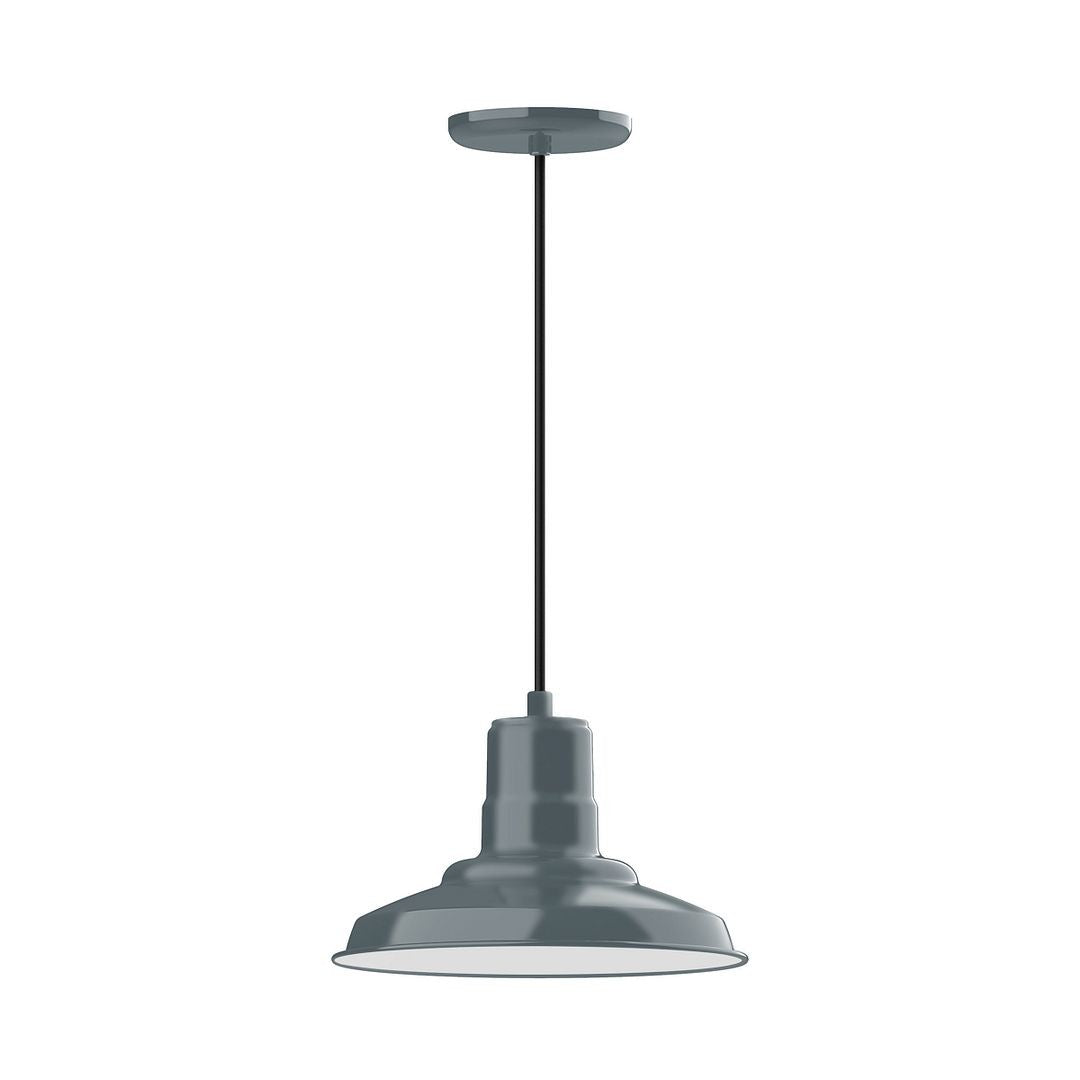 Montclair Light Works - PEB182-40-C21-W12 - One Light Pendant - Warehouse - Slate Gray