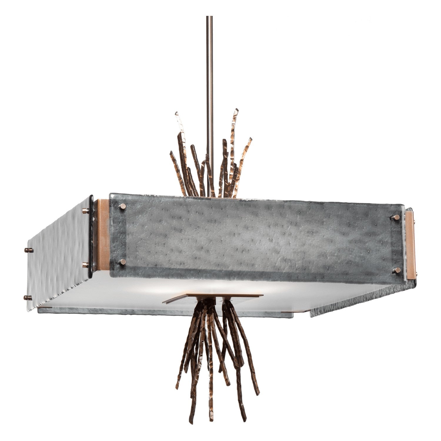 Hammerton Studio - CHB0032-0D-BB-BG-001-E2 - Four Light Chandelier - Ironwood - Burnished Bronze