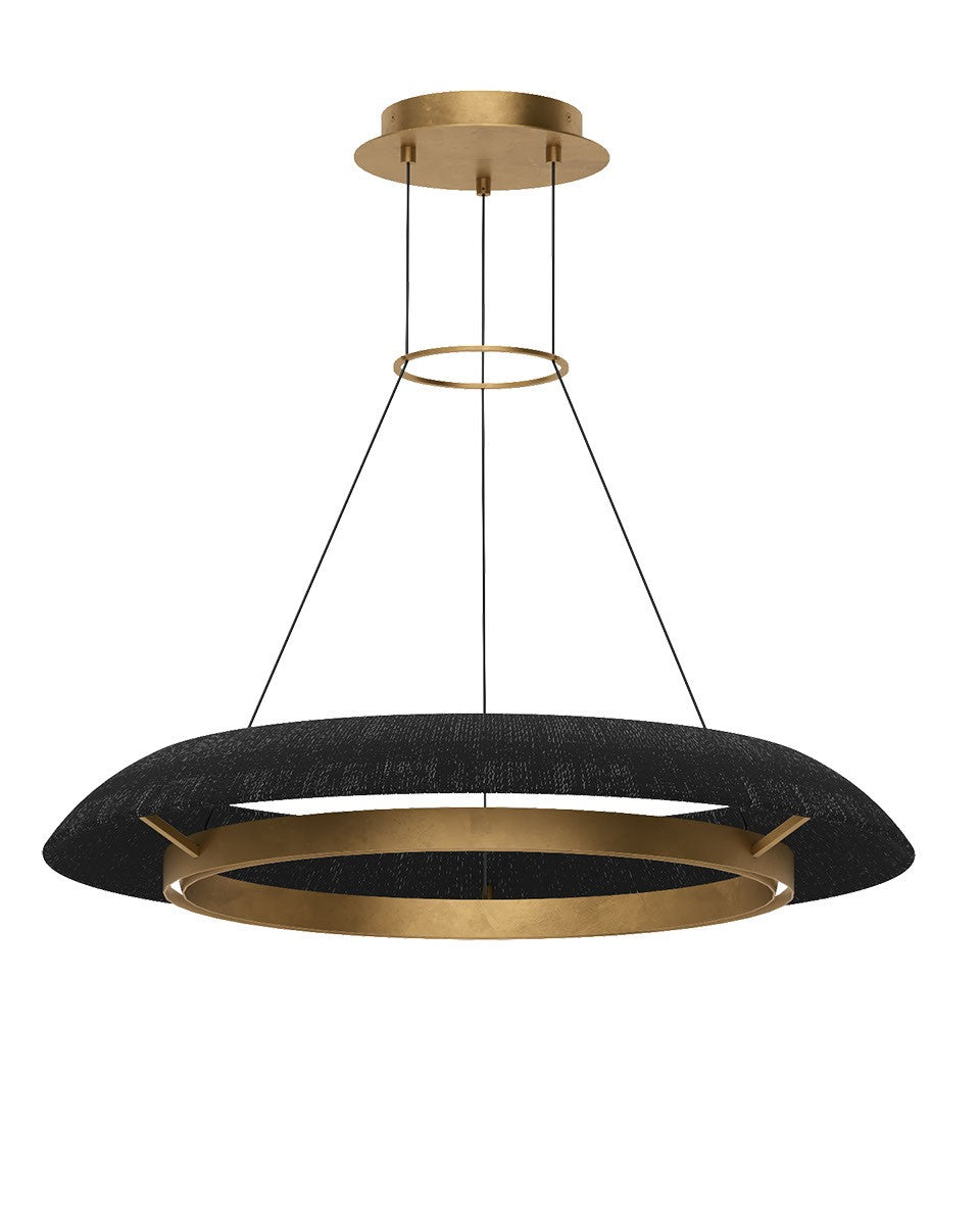 Visual Comfort Modern - SLCH55927WBKHAB - LED Chandelier - Noa - Hand Rubbed Antique Brass