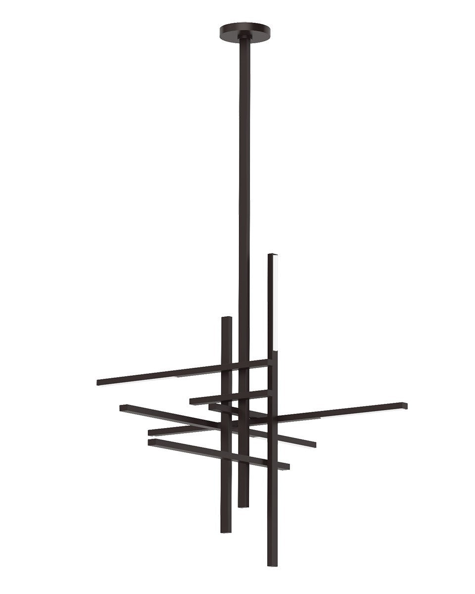 Visual Comfort Modern - SLCH56127CCBZ - LED Chandelier - Cityscape - Bronze