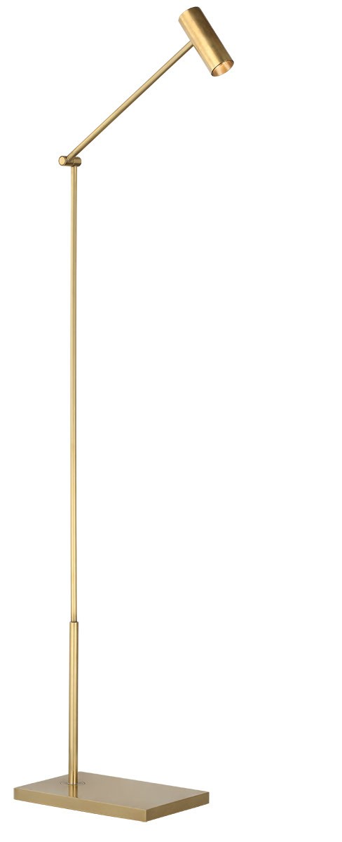 Visual Comfort Modern - SLFL57230HAB - LED Floor Lamp - Ponte - Hand Rubbed Antique Brass