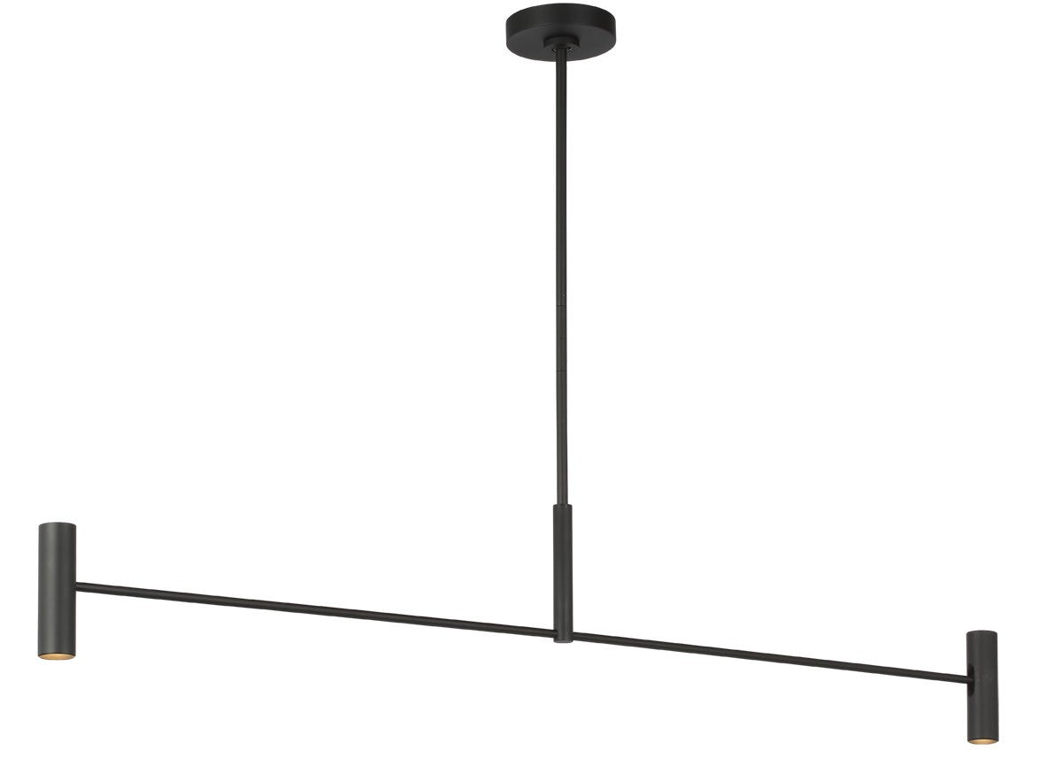 Visual Comfort Modern - SLLS57130B - LED Linear Chandelier - Ponte - Nightshade Black