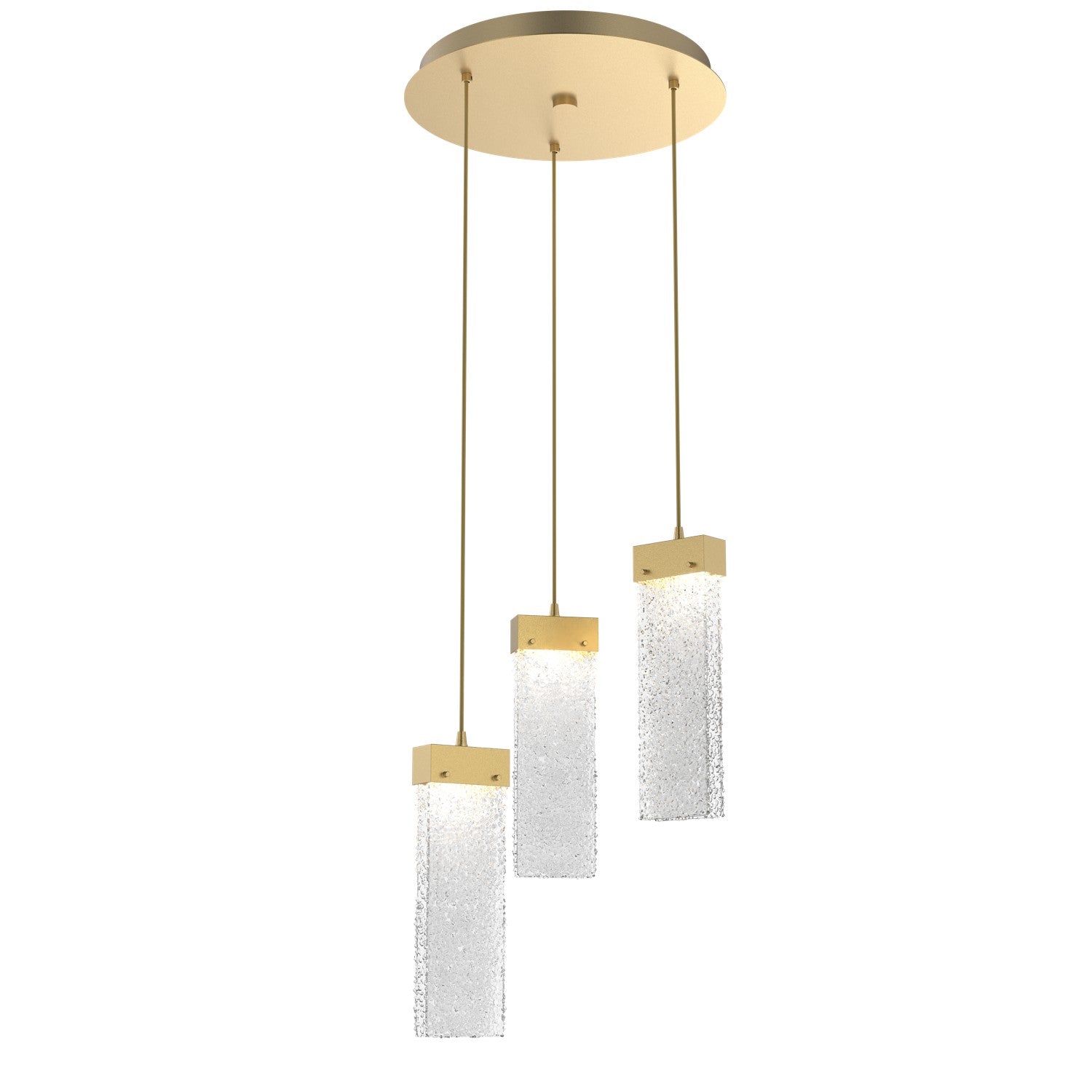 Hammerton Studio - CHB0042-03-GB-CR-C01-L1 - LED Pendant - Parallel - Gilded Brass