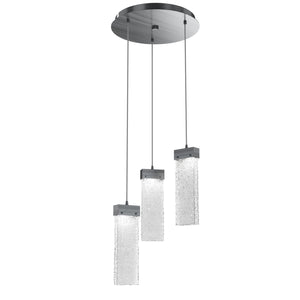 Hammerton Studio - CHB0042-03-GM-CR-C01-L1 - LED Pendant - Parallel - Gunmetal