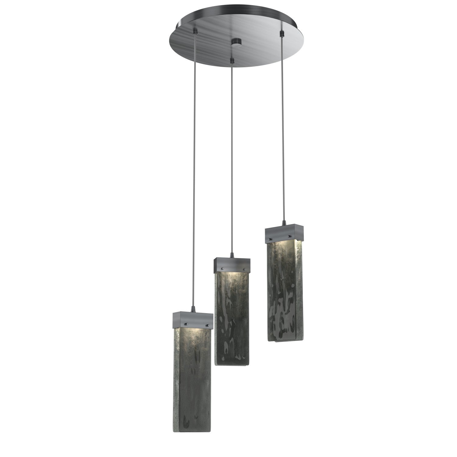 Hammerton Studio - CHB0042-03-GM-SG-C01-L1 - LED Pendant - Parallel - Gunmetal