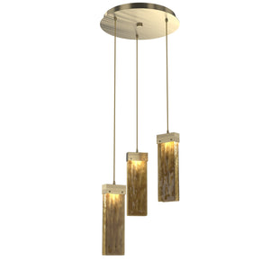 Hammerton Studio - CHB0042-03-HB-BG-C01-L1 - LED Pendant - Parallel - Heritage Brass