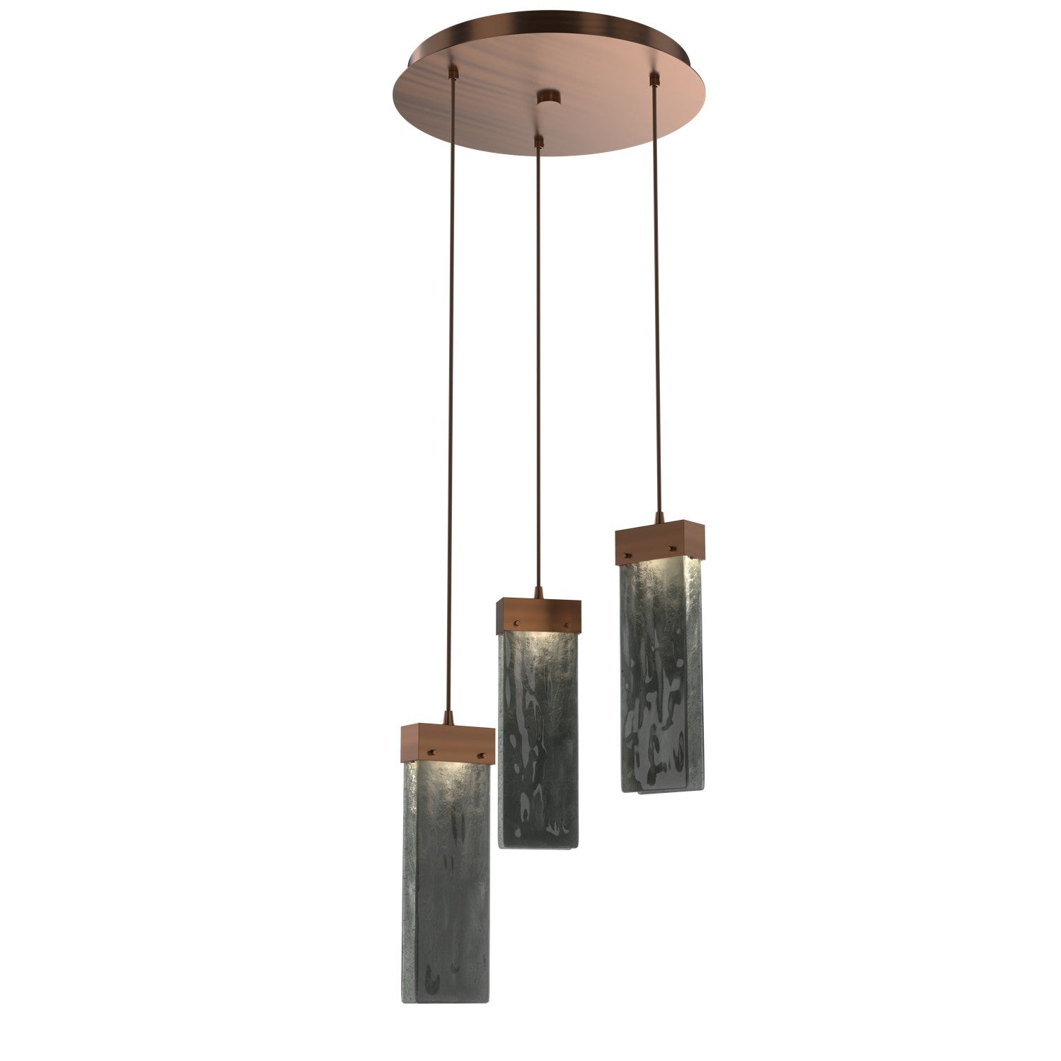 Hammerton Studio - CHB0042-03-RB-SG-C01-L1 - LED Pendant - Parallel - Oil Rubbed Bronze