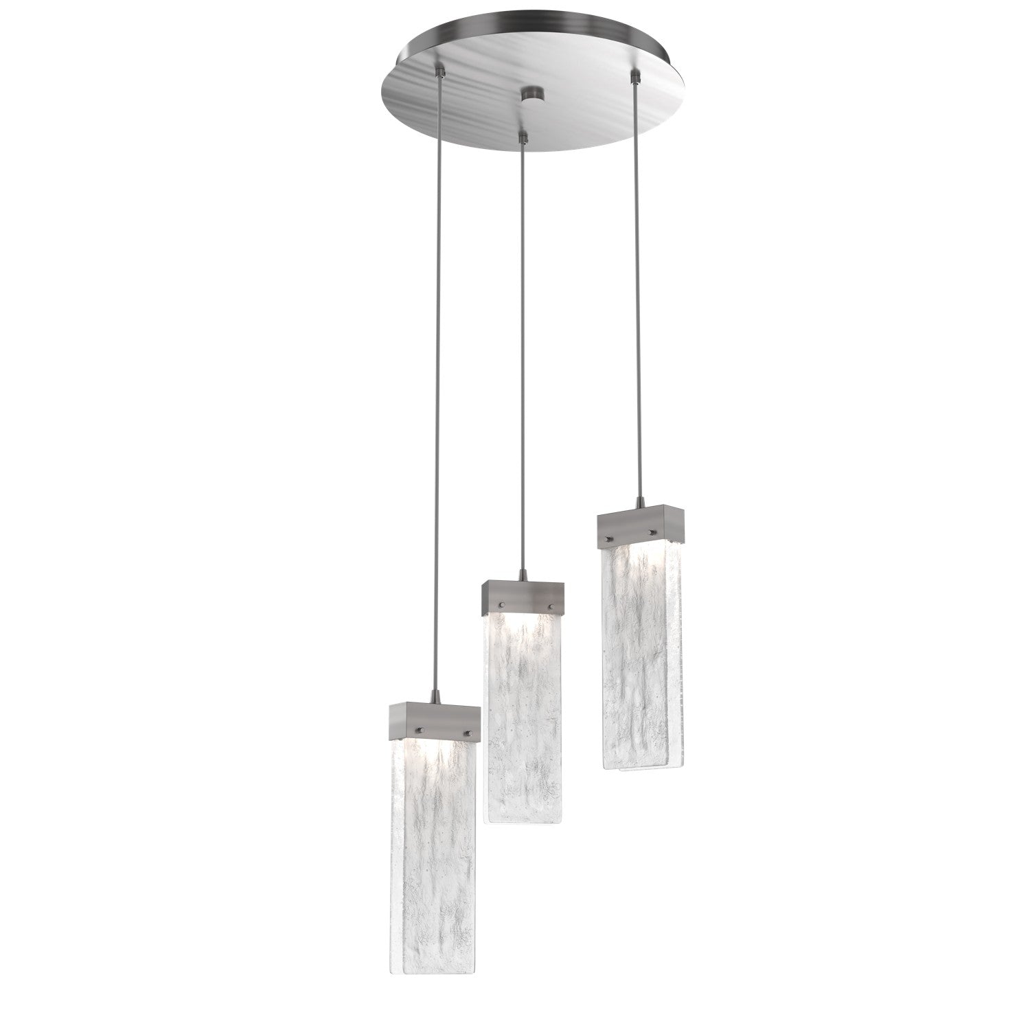 Hammerton Studio - CHB0042-03-SN-CG-C01-L1 - LED Pendant - Parallel - Satin Nickel