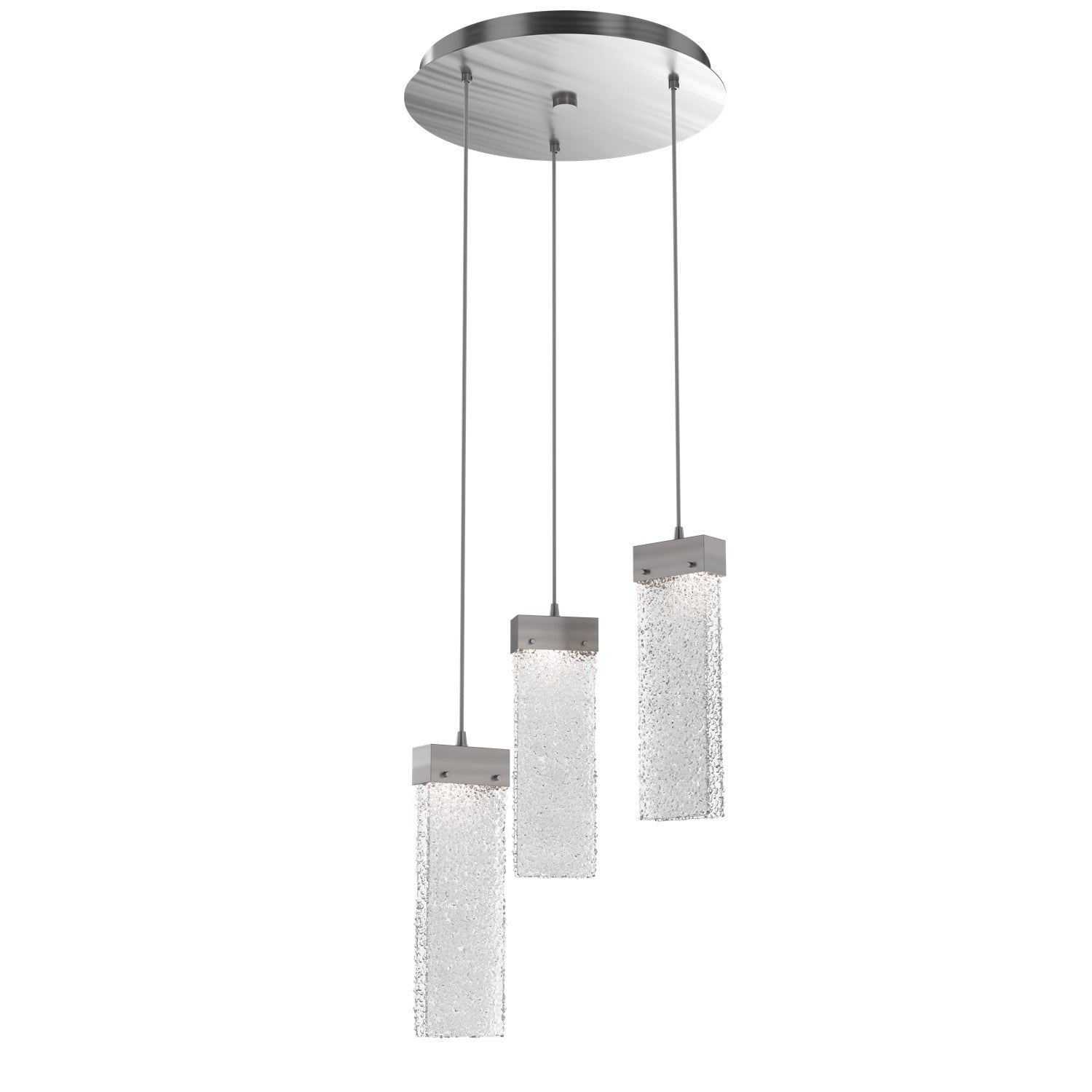 Hammerton Studio - CHB0042-03-SN-CR-C01-L1 - LED Pendant - Parallel - Satin Nickel