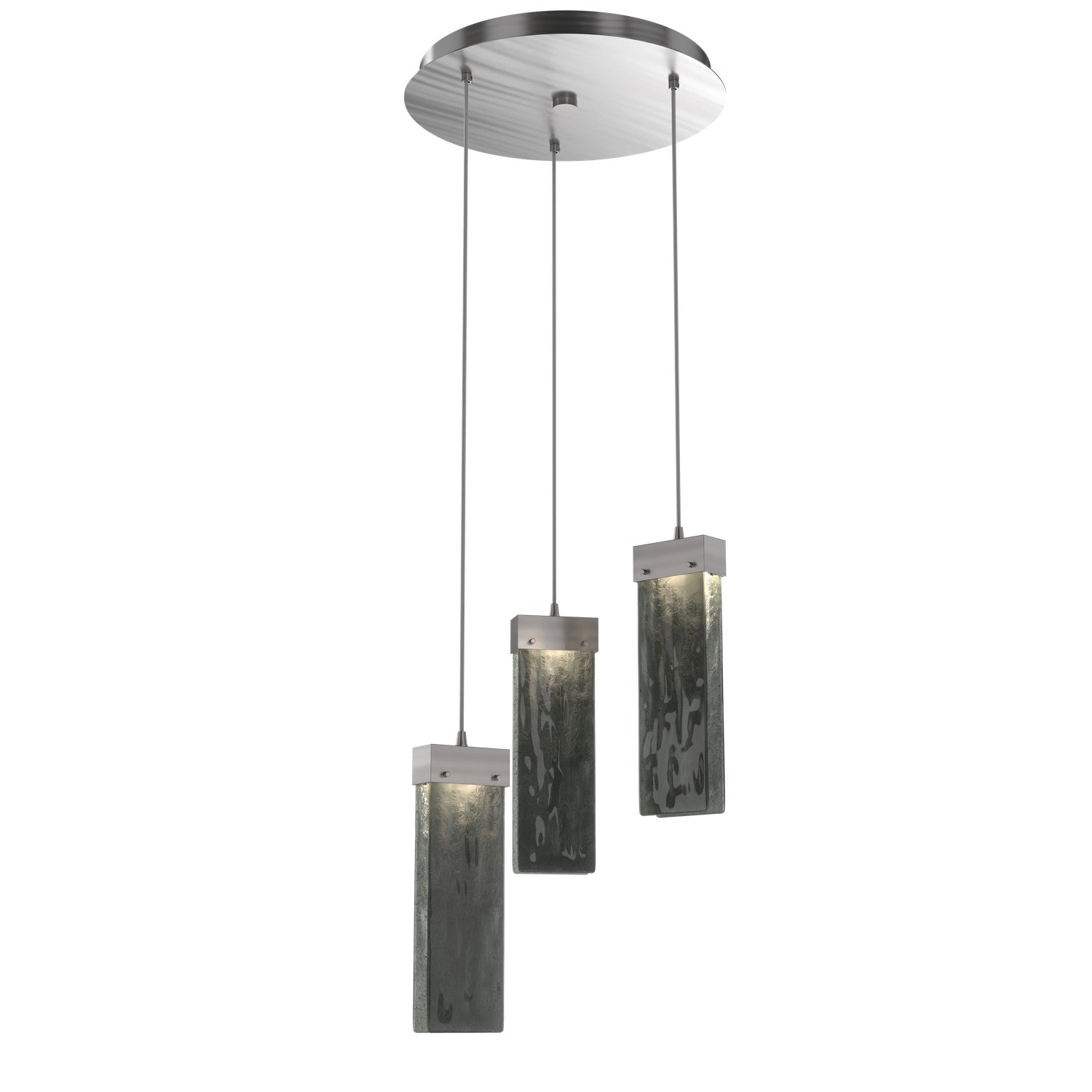 Hammerton Studio - CHB0042-03-SN-SG-C01-L3 - LED Pendant - Parallel - Satin Nickel