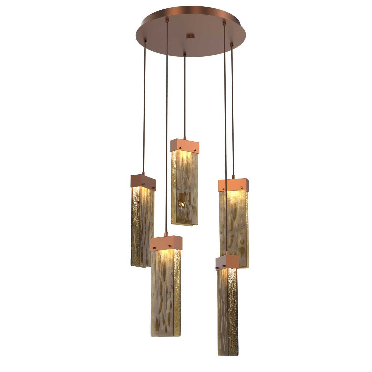 Hammerton Studio - CHB0042-05-BB-BG-C01-L1 - LED Pendant - Parallel - Burnished Bronze