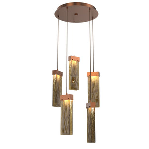 Hammerton Studio - CHB0042-05-BB-BG-C01-L1 - LED Pendant - Parallel - Burnished Bronze