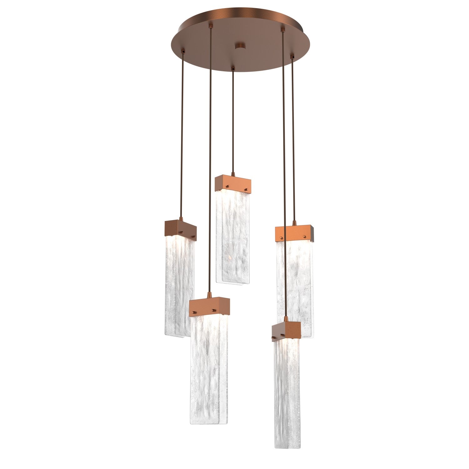 Hammerton Studio - CHB0042-05-BB-CG-C01-L1 - LED Pendant - Parallel - Burnished Bronze