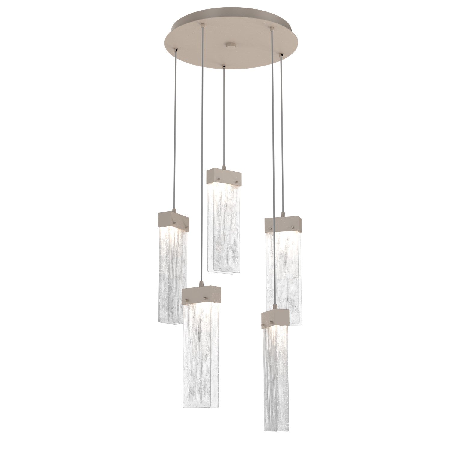 Hammerton Studio - CHB0042-05-BS-CG-C01-L1 - LED Pendant - Parallel - Beige Silver