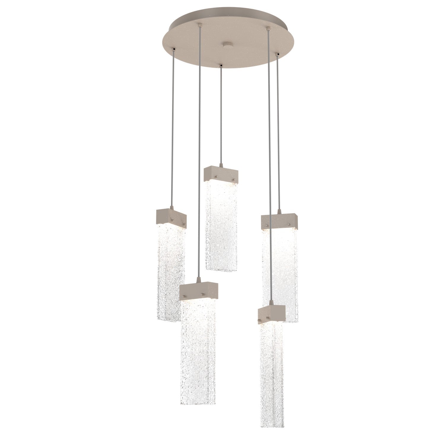 Hammerton Studio - CHB0042-05-BS-CR-C01-L1 - LED Pendant - Parallel - Beige Silver