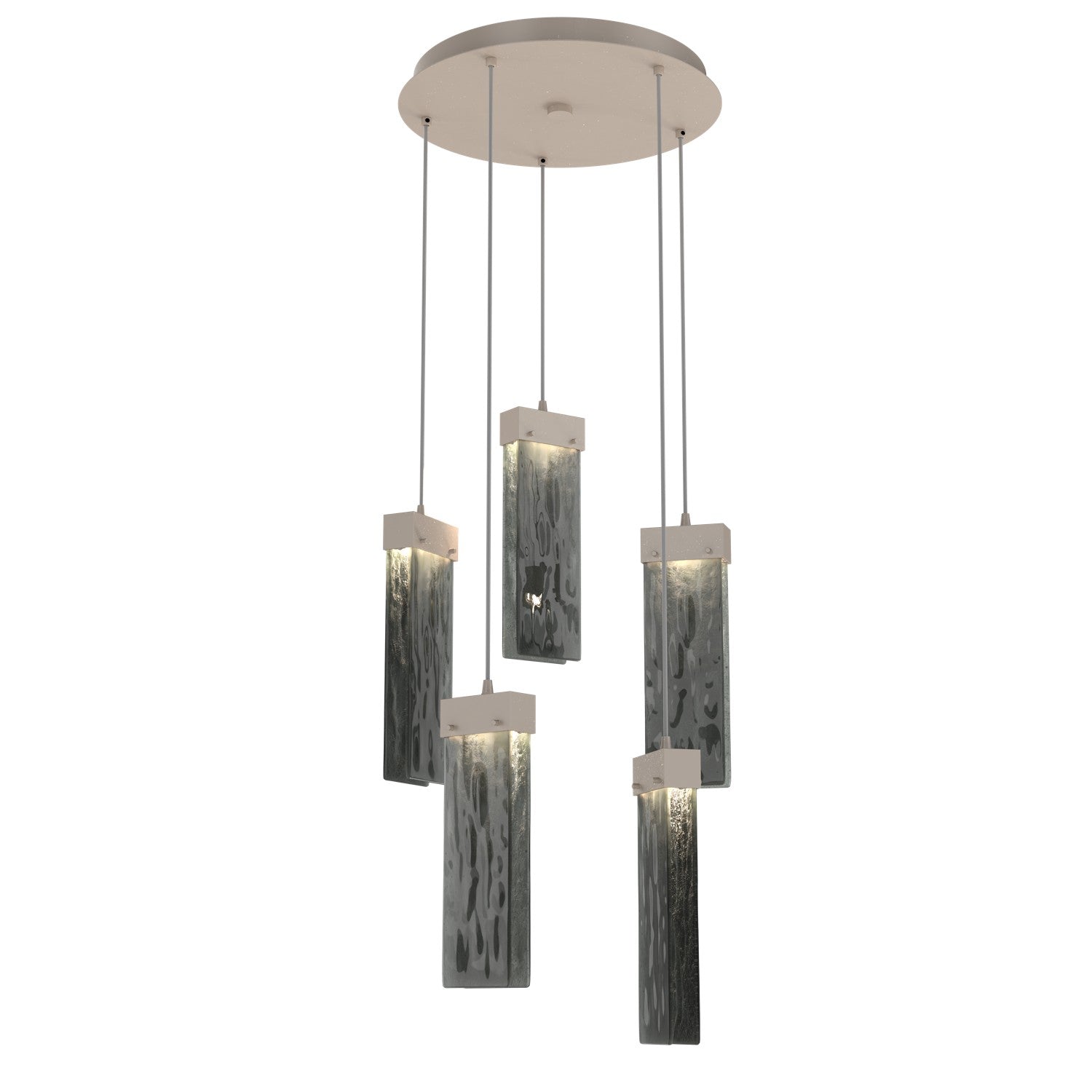 Hammerton Studio - CHB0042-05-BS-SG-C01-L1 - LED Pendant - Parallel - Beige Silver