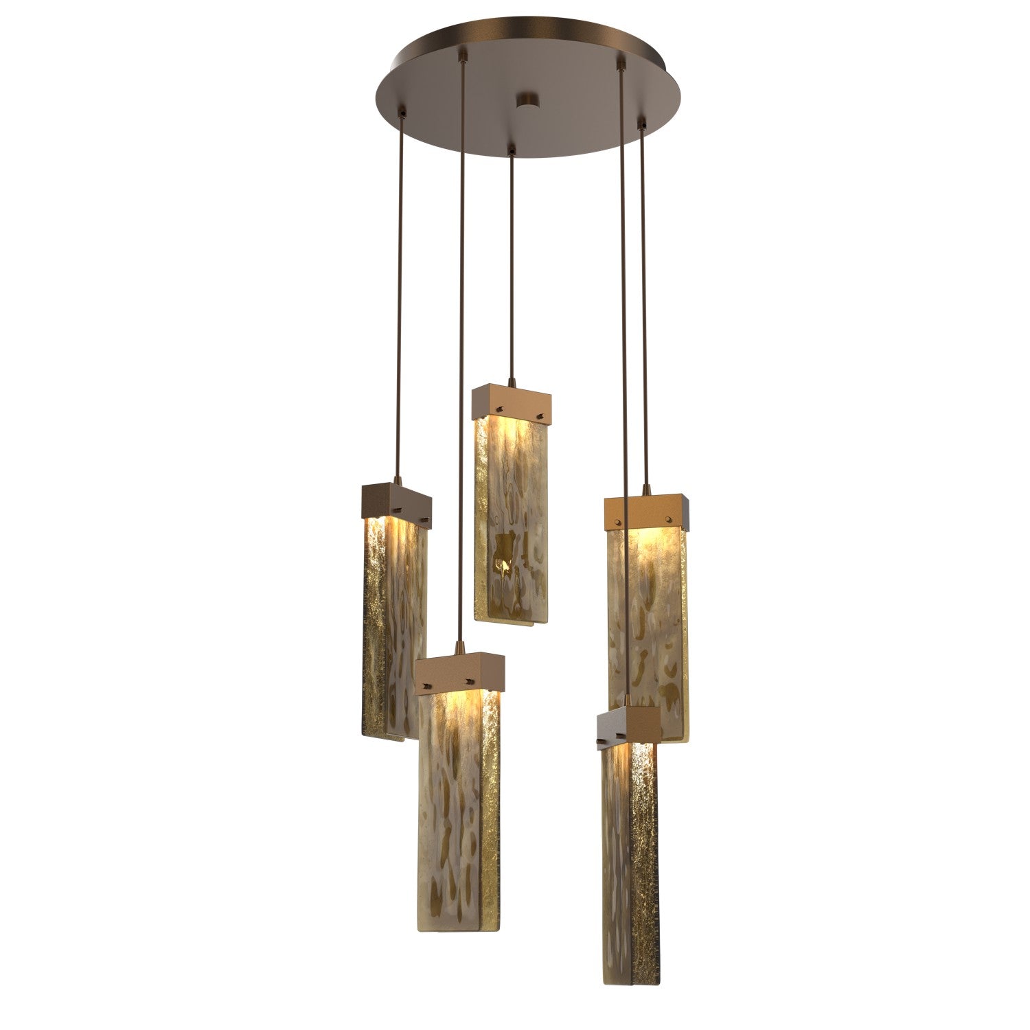 Hammerton Studio - CHB0042-05-FB-BG-C01-L1 - LED Pendant - Parallel - Flat Bronze