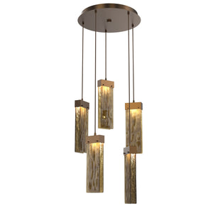 Hammerton Studio - CHB0042-05-FB-BG-C01-L1 - LED Pendant - Parallel - Flat Bronze