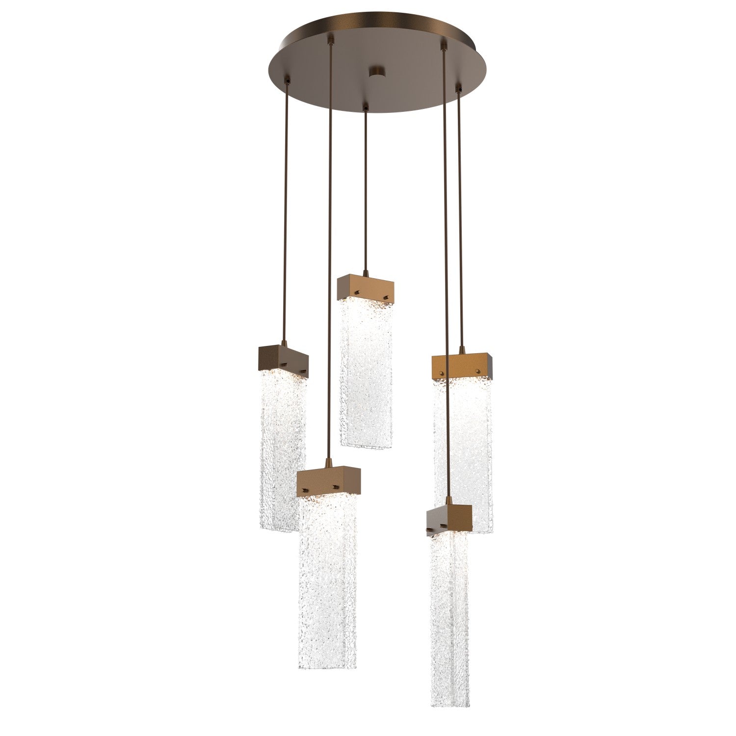 Hammerton Studio - CHB0042-05-FB-CR-C01-L1 - LED Pendant - Parallel - Flat Bronze