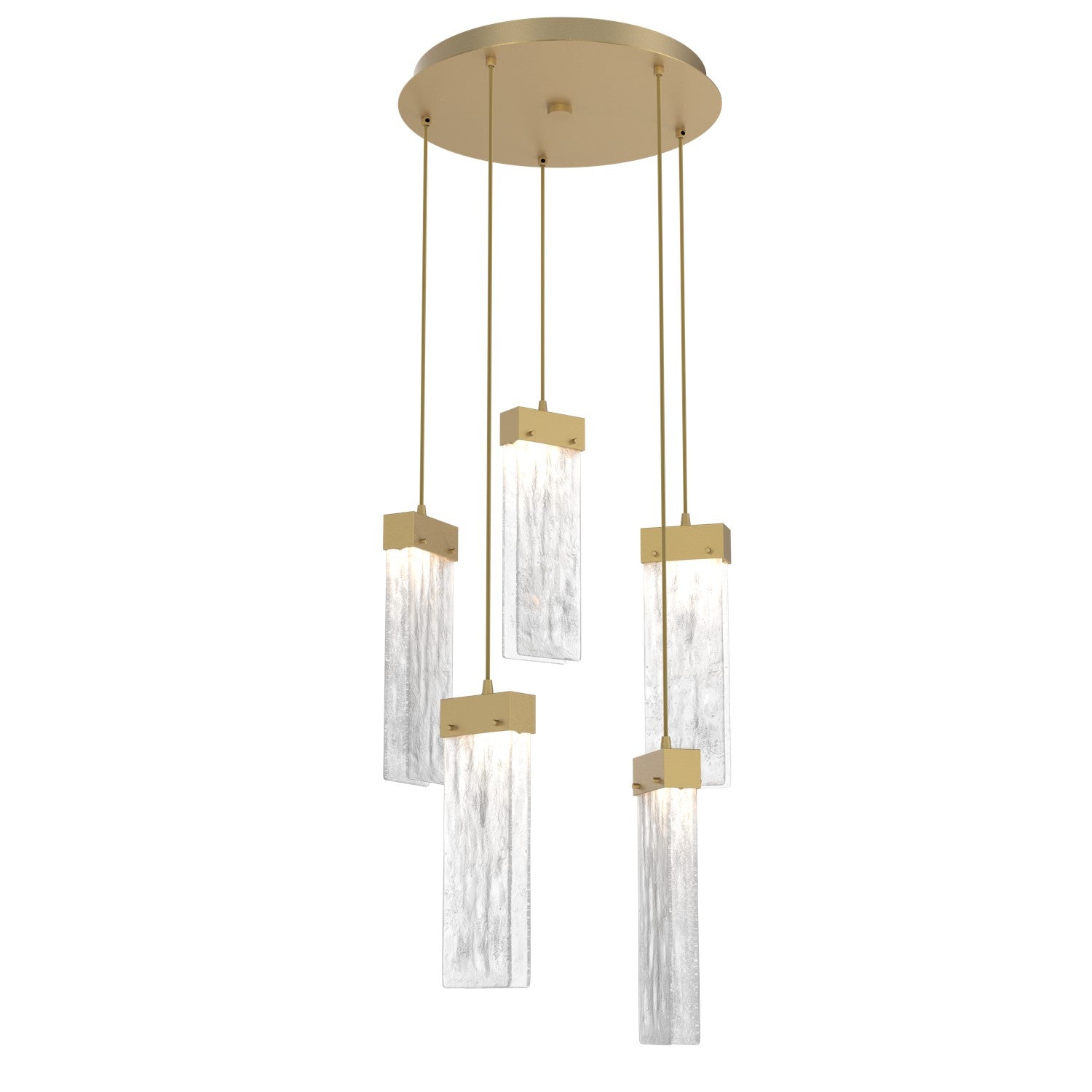 Hammerton Studio - CHB0042-05-GB-CG-C01-L1 - LED Pendant - Parallel - Gilded Brass