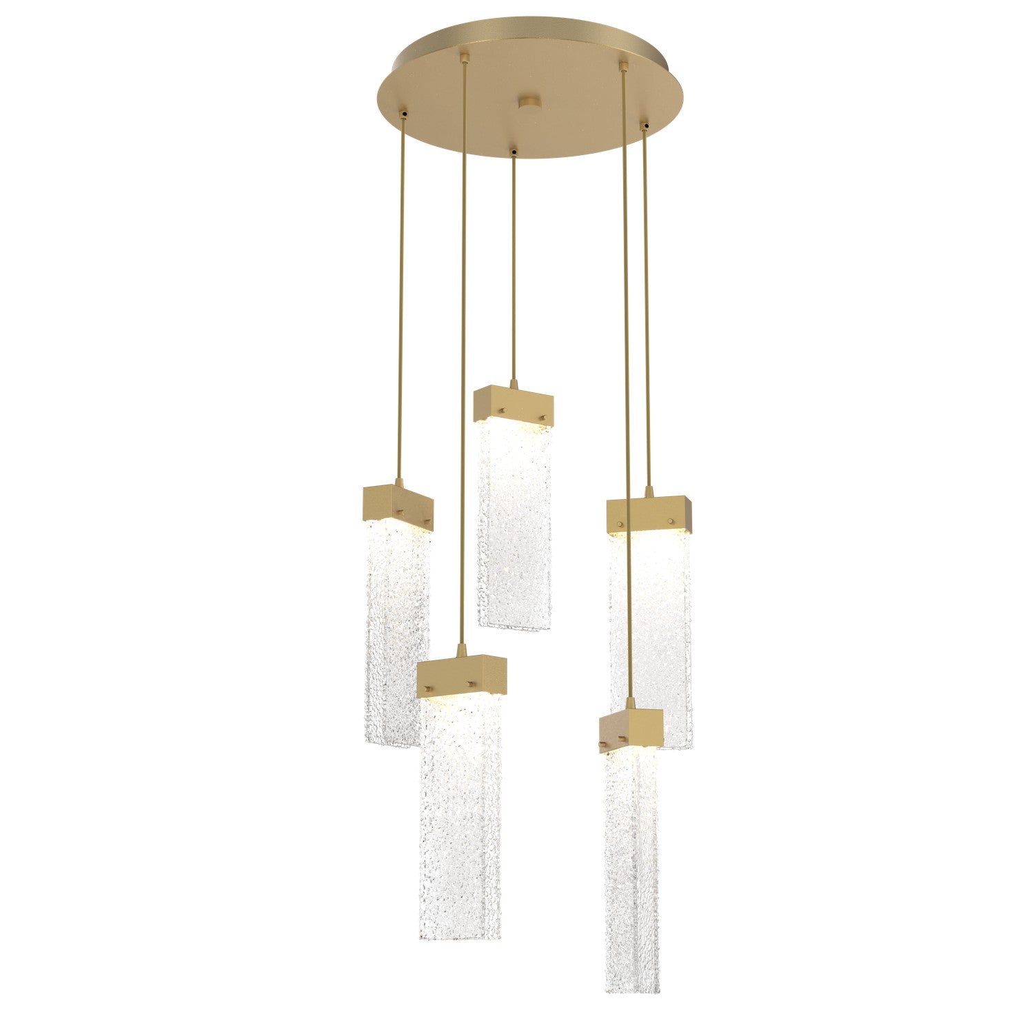 Hammerton Studio - CHB0042-05-GB-CR-C01-L1 - LED Pendant - Parallel - Gilded Brass