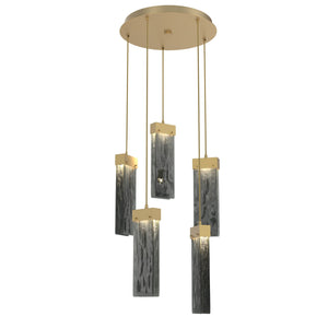 Hammerton Studio - CHB0042-05-GB-SG-C01-L1 - LED Pendant - Parallel - Gilded Brass