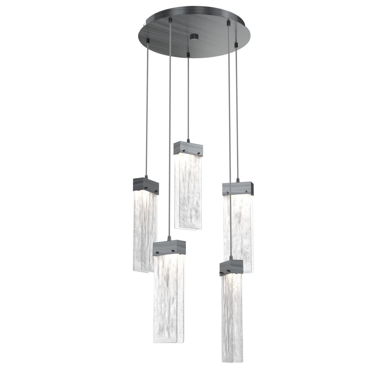 Hammerton Studio - CHB0042-05-GM-CG-C01-L1 - LED Pendant - Parallel - Gunmetal