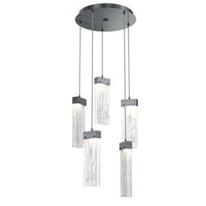 Hammerton Studio - CHB0042-05-GM-CG-C01-L3 - LED Pendant - Parallel - Gunmetal