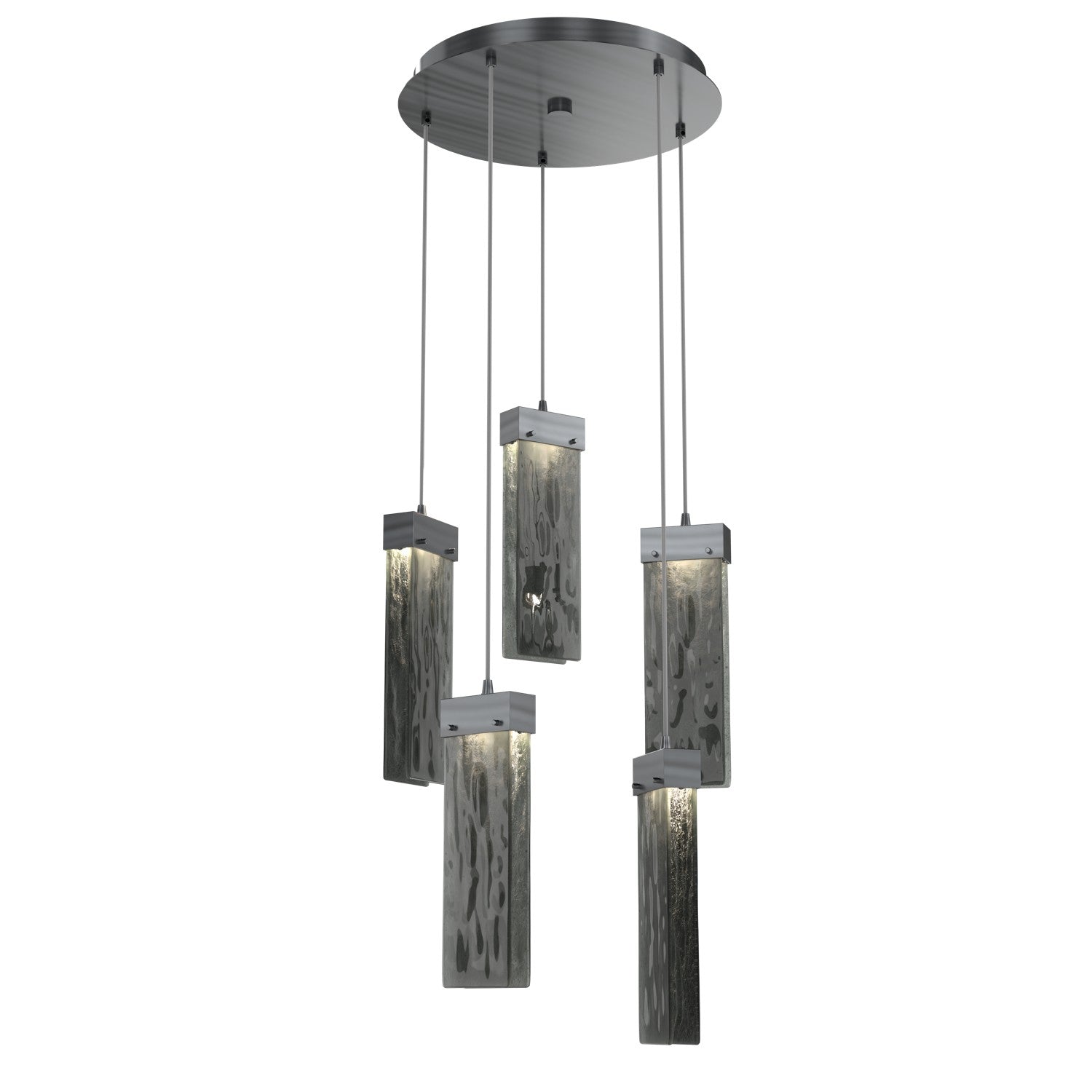 Hammerton Studio - CHB0042-05-GM-SG-C01-L1 - LED Pendant - Parallel - Gunmetal