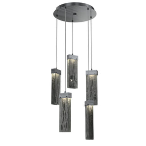 Hammerton Studio - CHB0042-05-GM-SG-C01-L3 - LED Pendant - Parallel - Gunmetal