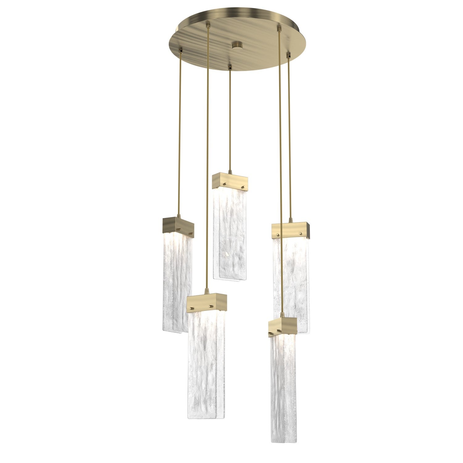 Hammerton Studio - CHB0042-05-HB-CG-C01-L1 - LED Pendant - Parallel - Heritage Brass