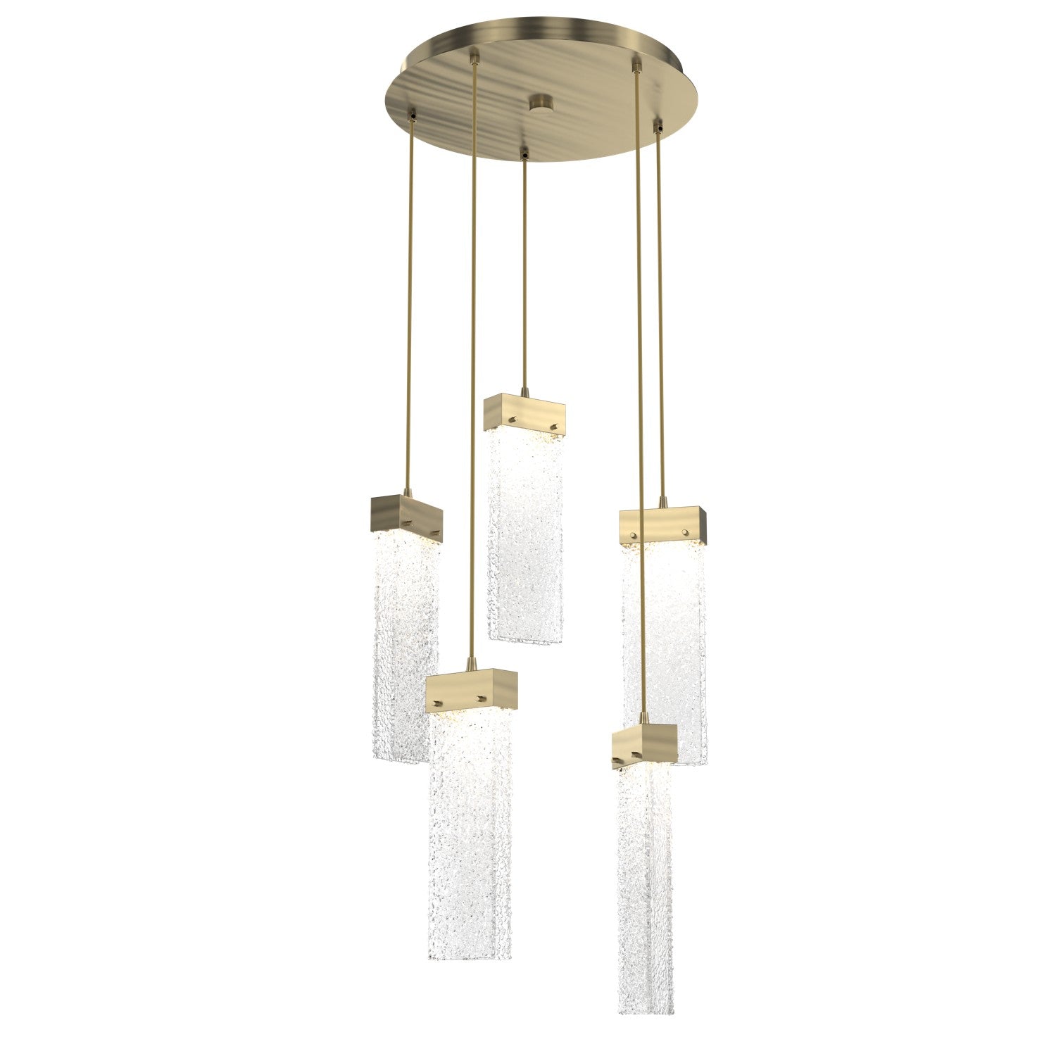 Hammerton Studio - CHB0042-05-HB-CR-C01-L1 - LED Pendant - Parallel - Heritage Brass